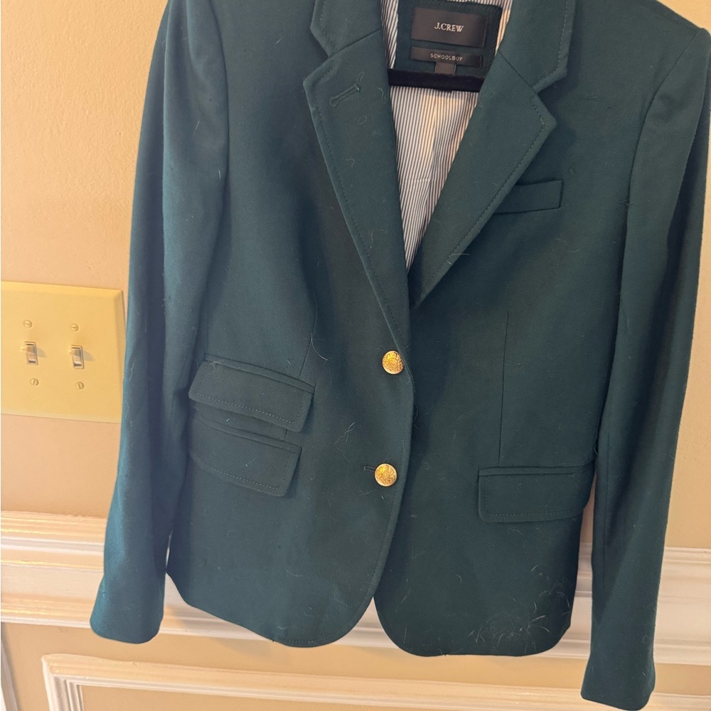 J. Crew Forest Green Schoolboy Blazer